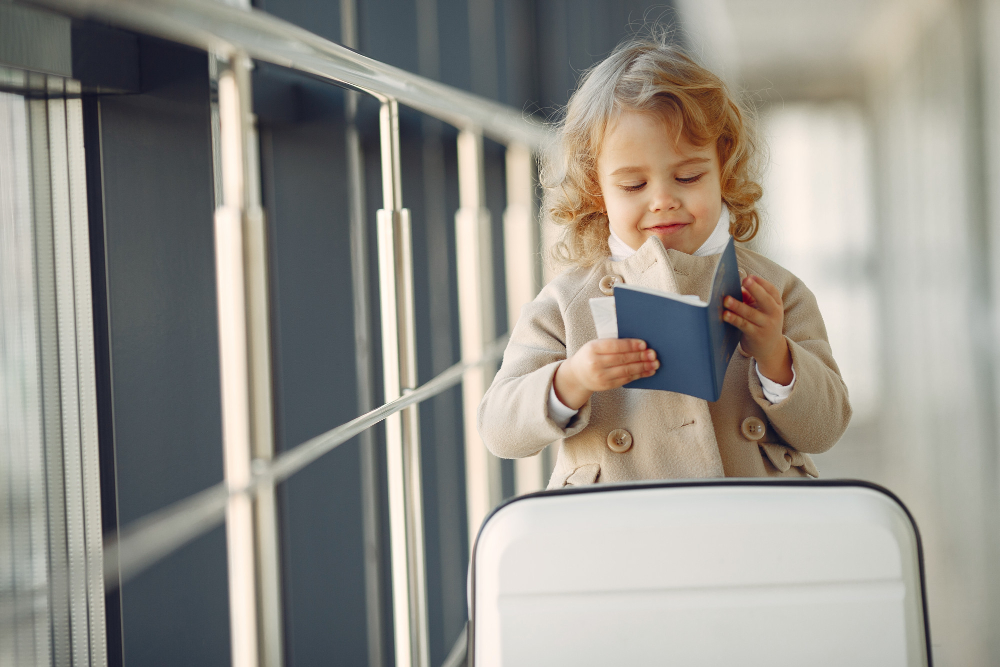 figli partenza studio passaporto